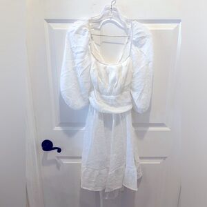 White, summery, flowy dress